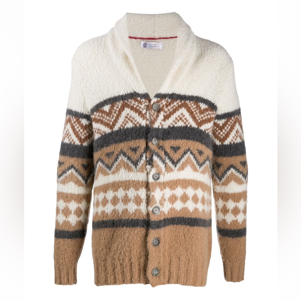 Brunello Cucinelli Men’s Shawl-Collar Cardigan